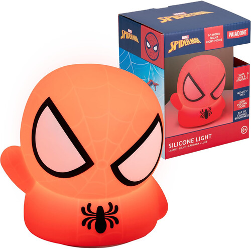 SPIDERMAN SQUISHGLO SILICONE LIGHT RECHARGEABLE