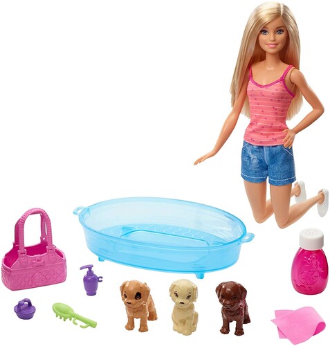 Mattel Barbie Doll and Pets Playset
