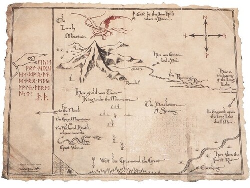 WETA Workshop Prop Replica - The Hobbit Trilogy - Thorin's Map Parchment Art Print