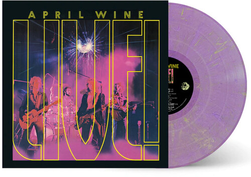 April Wine - Live! - Purple With Yellow Specs Vinyl 180G