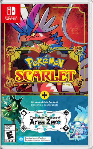 Pokemon Scarlet + The Hidden Treasure of Area Zero Bundle (Game+DLC) for Nintendo Switch