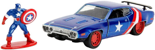 1:32 '71 PLYMOUTH GTX W/  CAPTAIN AMERICA NANO FIG