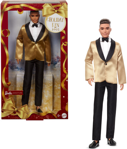 BARBIE HOLIDAY KEN DOLL 2025 BRUNETTE