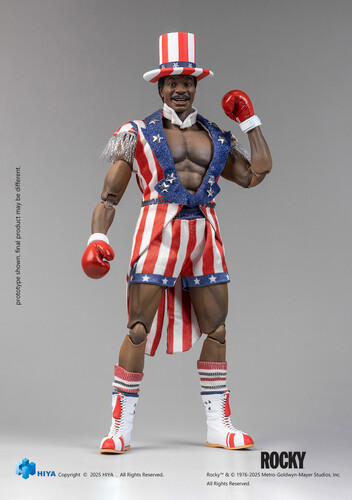 1/ 12 SCALE 6 INCH ROCKY I APOLLO ACTION FIGURE