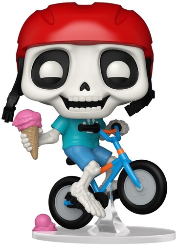 POP ICONS SKELETON SUMMER BIKE RIDER SKULLY