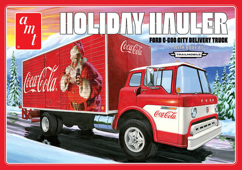 Ford C600 City Holiday Delivery Truck CocaCola AMT Model Kit