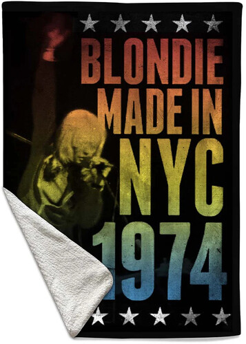 Rocksax - Blondie - Made In NYC - Sherpa Fleece Throw (50 in x 60 in)