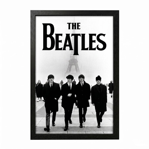 BEATLES - EIFFEL TOWER 11X17 FRAMED GEL COAT