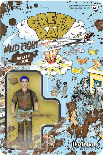 Green Day  ReAction Figures Wv1  Mud Fight Billie Joe Armstrong