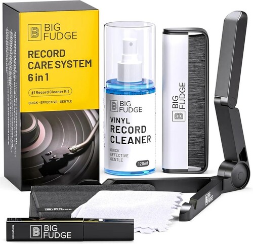 Big Fudge 6-in-1 Vinyl Record Care & Cleaning Kit - Big Fudge 6-IN-1 Vinyl Record Care & Cleaning Kit BIG0000423S000S vinyl record cover