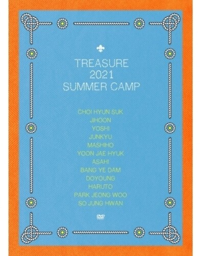 Treasure 2021 Summer Camp (NTSC/Region 0) (incl. 152pg Photobook, 132pg Making Of Book, Mouse Pad, Photo Bookmark Set, Accordion Postcard Set, 12x Large Photocards, 12x Mini Photocards + 12x Polaroid Set)
