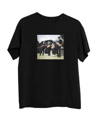 The Beatles Color Revolver Photo Black Unisex SS Tee M