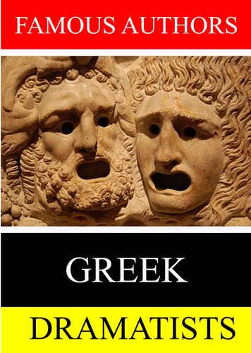 Famous Authors: Greek Dramatists