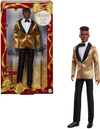 BARBIE HOLIDAY KEN DOLL 2025 BLACK