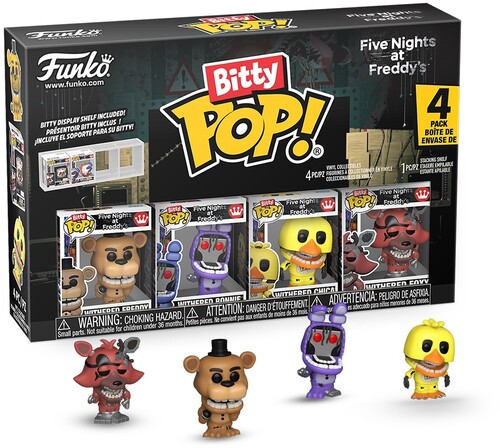 BITTY POP FIVE NIGHTS AT FREDDYS S2 WITHERED 4PACK