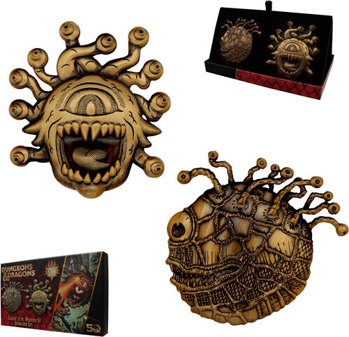 D&D 50TH ANNIVERSARY BEHOLDER TWIN MEDALLION SET