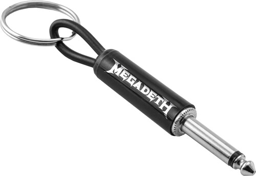 PLUGINZ MEGADETH GTR PLUG KEYCHAIN MEGADETH LOGO|alliance entertainment