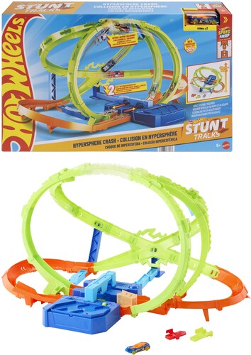 HOT WHEELS STUNT TRACKS HYPERSHERE CRASH OUT