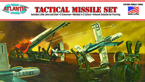 Tactical Missile Set with Five Figures 1/40 Scale Model Kit