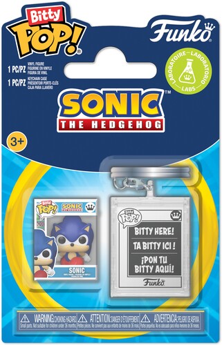 BITTY POP & ACCESSORY SONIC SONIC WITH KEYCHAIN