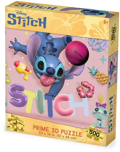 Disney Stitch Handstand 500pc 24x18 in 3D Lenticular Puzzle