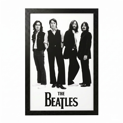 BEATLES - STANDING 11X17 FRAMED GEL COAT