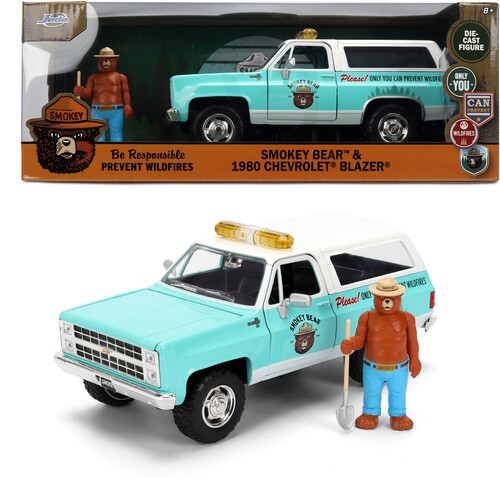 JADA 1/ 24 HWR 80 CHEVY BLAZER DIE-CAST SMOKEY BEAR