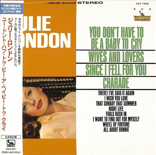 Julie London - You Don't Have To Be A Baby To Cry (Paper Sleeve)