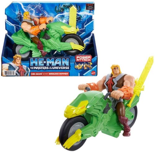 Masters Of The Universe - Motu Animated He Man & Ground Ripper (Afig) (Clcb)