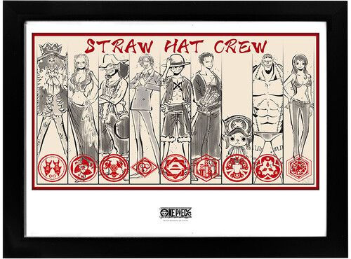 One Piece - Framed Print - Straw Hat Crew (12" x 16")