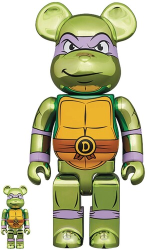 TMNT DONATELLO CHROME VERSION 100% & 400% BEA 2PK