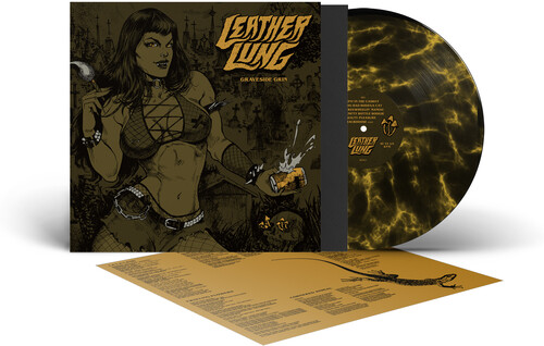 Leather Lung - Graveside Grin - Black & Yellow Marble (Blk) (Ylw)