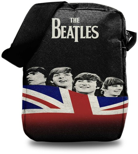 ROCKSAX BEATLES LET IT BE FLAG CROSSBODY BAG BLK