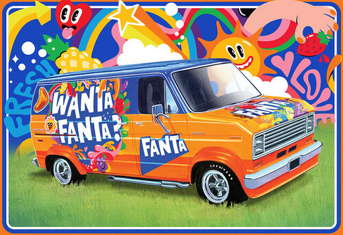 1977 Ford Custom Van Fanta AMT Model Kit
