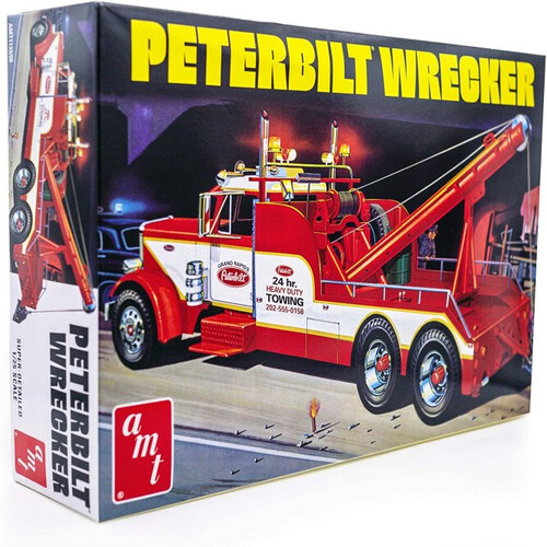 AMT Peterbilt 359 Wrecker Truck 1/25 Scale Model Kit