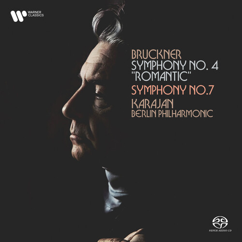 Herbert Karajan Von - Bruckner: Syms 4 & 7 (Remastered - Hybrid Sacd) vinyl record cover