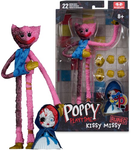 McFarlane Toys - Poppy Playtime - 7"" Kissy Missy (Ruined) Action Figure