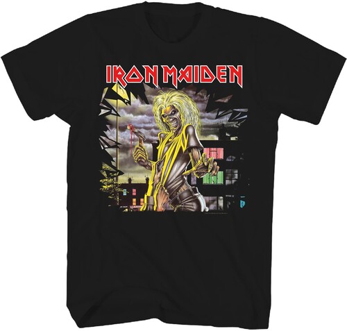 IRON MAIDEN KILLERS ALBUM COVER/ EDDIE TSHRT XLG BK