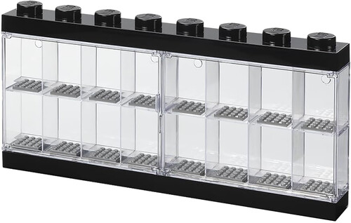 LEGO Minifigure Stackable Display Case 16, Black