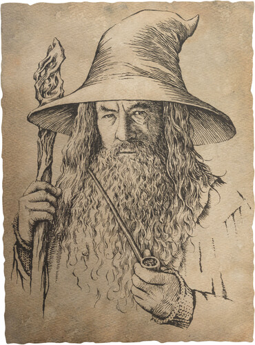 HOBBIT: ART PRINT - PORTRAIT OF GANDALF THE GREY