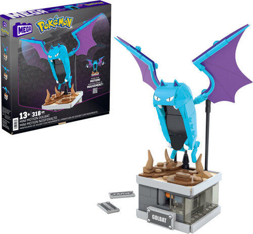 POKEMON MINI MOTION GOLBAT 313 PIECE BUILDING TOY