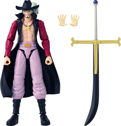 Bandai - One Piece - Anime Heroes - Dracule Mihawk Action Figure