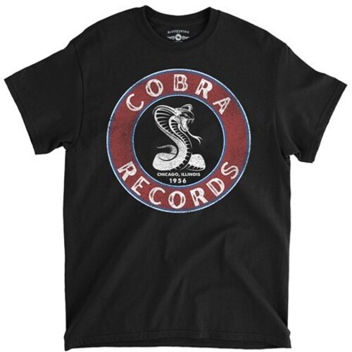 Cobra Records - Snake - Heavy Cotton T-Shirt - Small Black