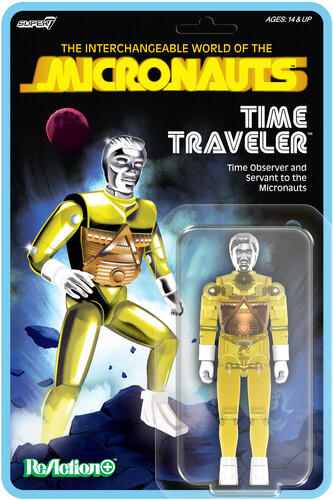 Super7 - Micronauts - ReAction+ Wv3 - Time Traveler (Translucent Yellow)