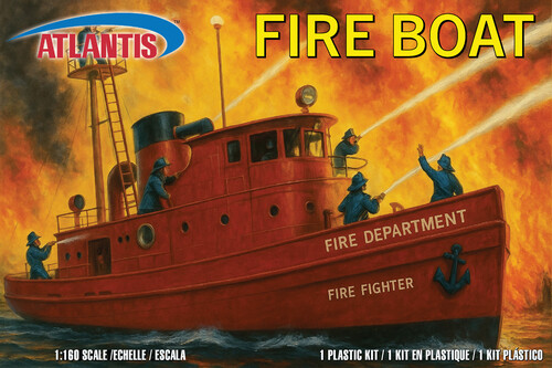 Fire Boat - Harbour Fire Department 1/160 Scale Model Kit