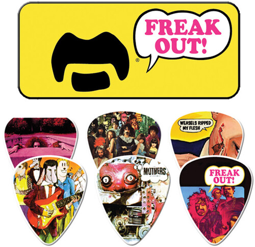 Frank Zappa - Pick Tin - Yellow Tin with 6 Picks