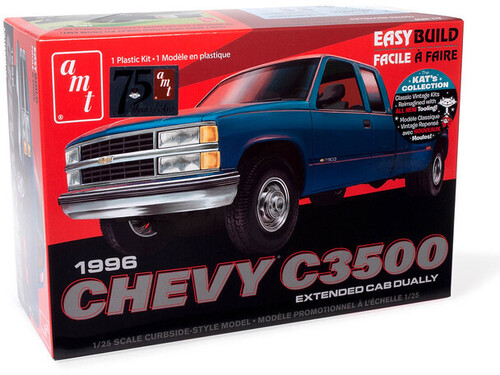 AMT 1996 Chevrolet C-3500 Dually Pickup Easy Build 1/25 Scale Model Kit