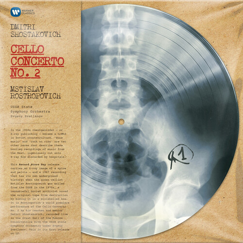 Shostakovich / Rostropovich - Cello Concerto No 2 / Mono vinyl record cover