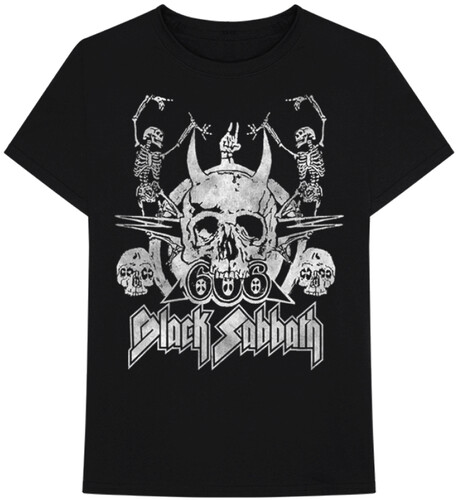 Black Sabbath - Black Sabbath Dancing Skeleton Logo Ss Tee S (Blk)
