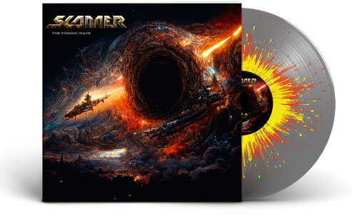 Cosmic Race - Silver/ red/ yellow Splatter